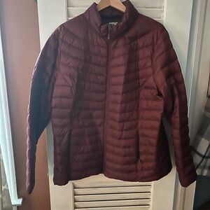 32 Degrees Burgundy Puffer Jacket